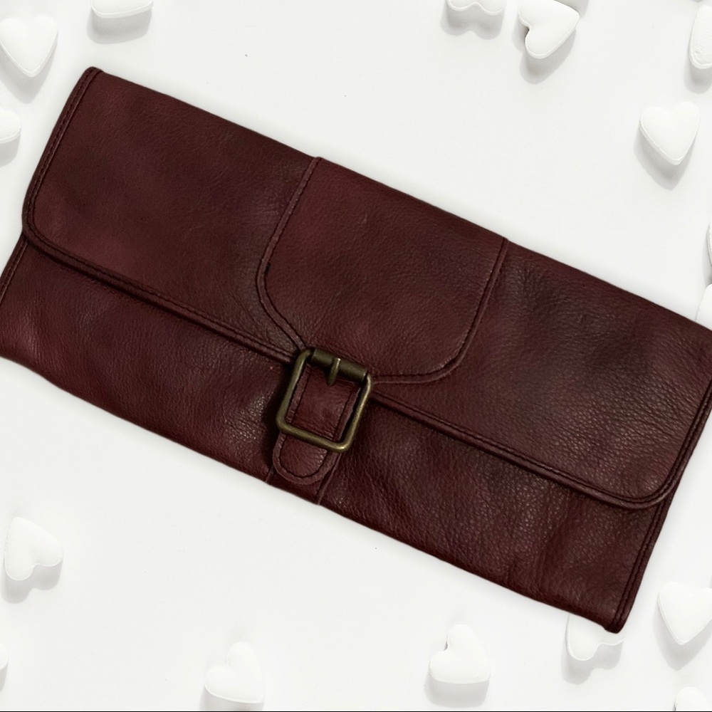 Leather Mahogany Liebeskind Envelope Clutch